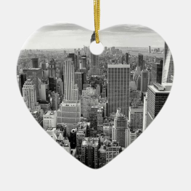 New York City Skyline Keramik Ornament (Vorne)