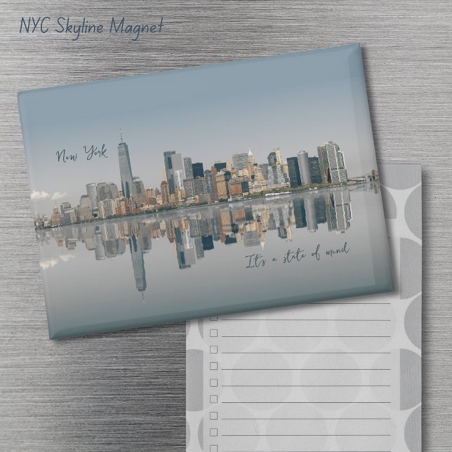 New York City Skyline Magnet (NY Skyline Its a State of Mind Magnet)