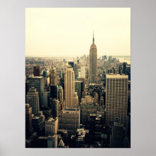 New York City Skyline Midtown, Mittel Poster