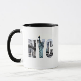 New York City Skyline mit Freiheitsstatue Tasse
