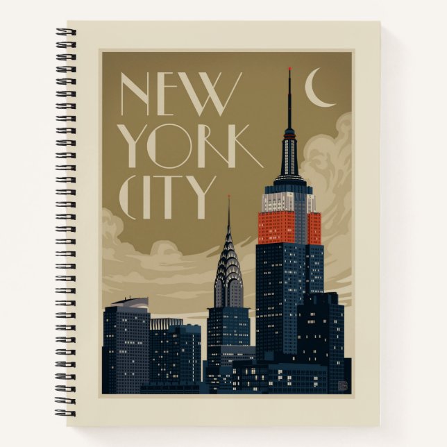 New York City Skyline Notizbuch (Vorderseite)