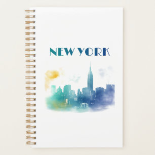 New York City Skyline NYC Travel America Liberty Planer