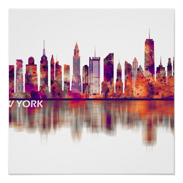New York City Skyline Poster (Vorderseite)