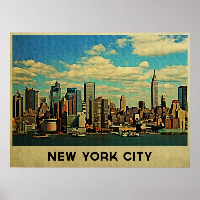 New York City Skyline Poster (Vorne)
