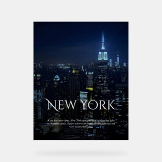 New York City Skyline Poster - Moderne Kunst Pri
