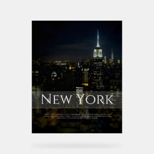 New York City Skyline Poster - Moderne Kunst Pri