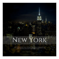 New York City Skyline Poster - Moderne Kunst Pri