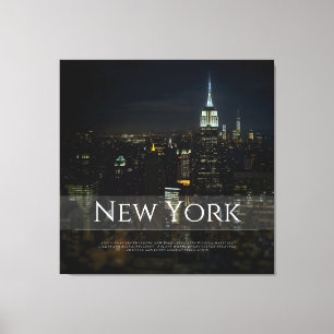 New York City Skyline Poster - Moderne Kunst Pri Leinwanddruck