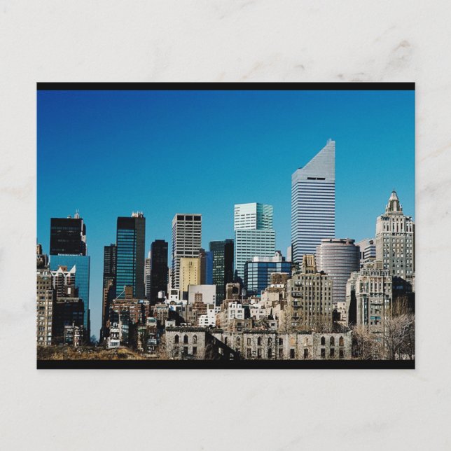 New York City Skyline Postkarte (Vorderseite)