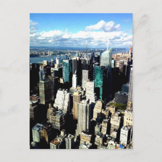 New York City Skyline Postkarte