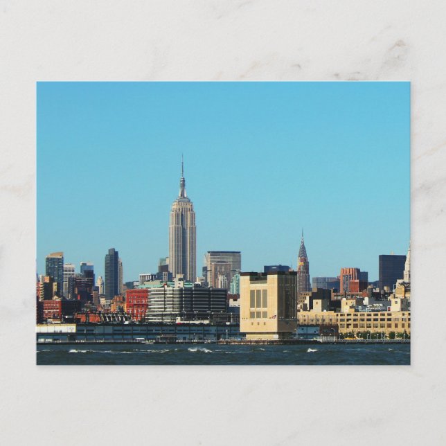 New York City Skyline Postkarte (Vorderseite)