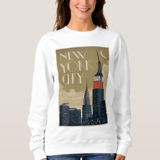 New York City Skyline Sweatshirt (Vorderseite)