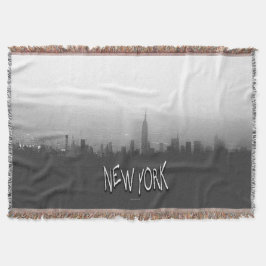 New York City Skyline Throw Blanket Decke