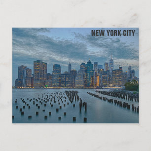 New York City Skyline Travel Foto Postkarte