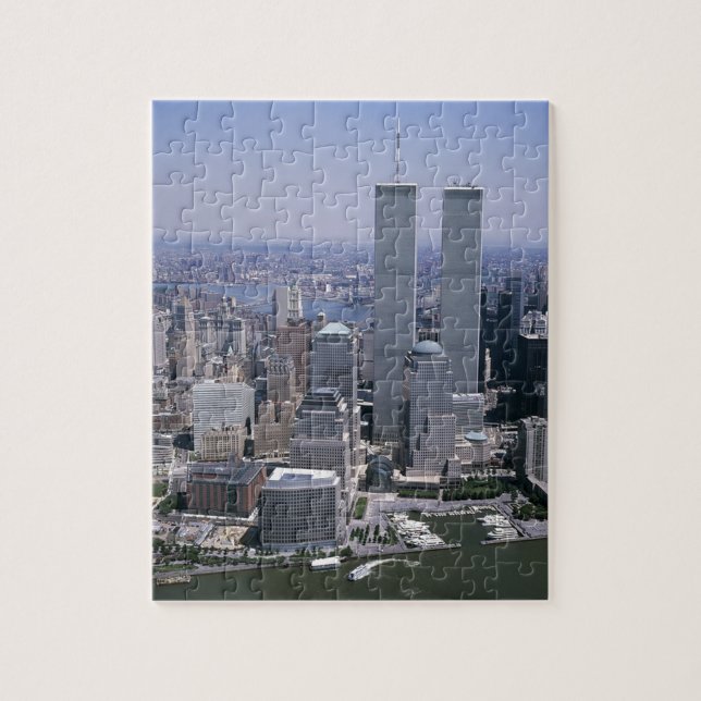 New York City Skyline Twin Towers Puzzle (Vertikal)