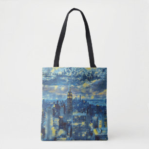 New York City Skyline Van Gogh Starry Night Art