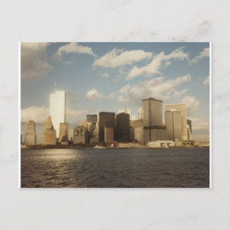New York City Skyline vor 9/11 Twin Towers Postkarte