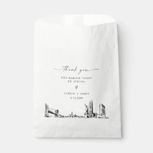 New York City Skyline Wedding Danke, dass Sie Bags Geschenktütchen
