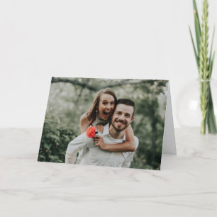 New York City Skyline Wedding Foto Dankeskarte