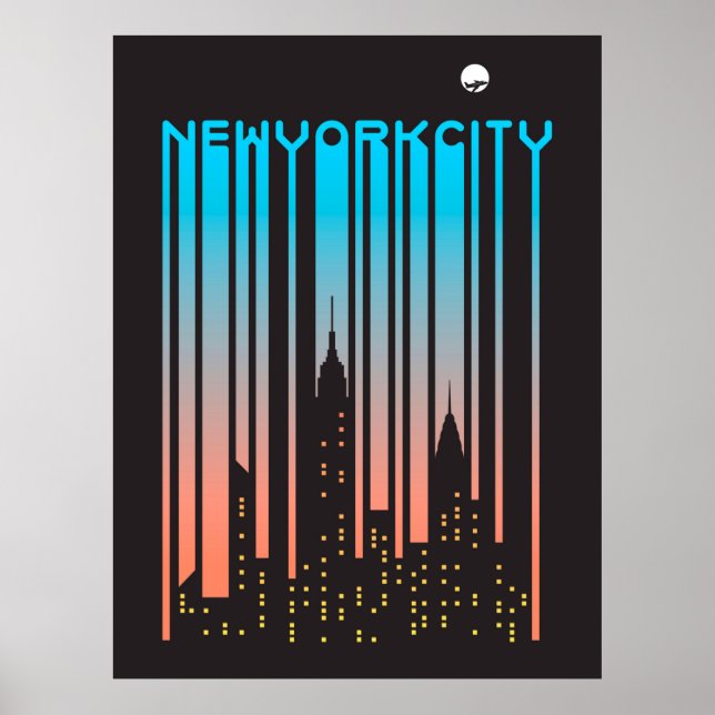 New York City Skyscrapers Poster (Vorne)