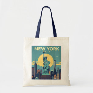 New York City Statue of Liberty Reise Vintage Tragetasche