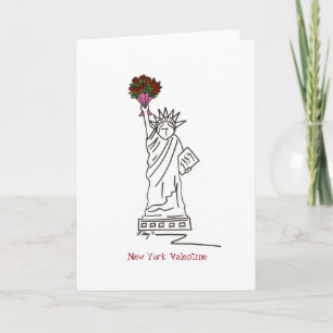 New York City Statue of Liberty Valentine's Day Feiertagskarte