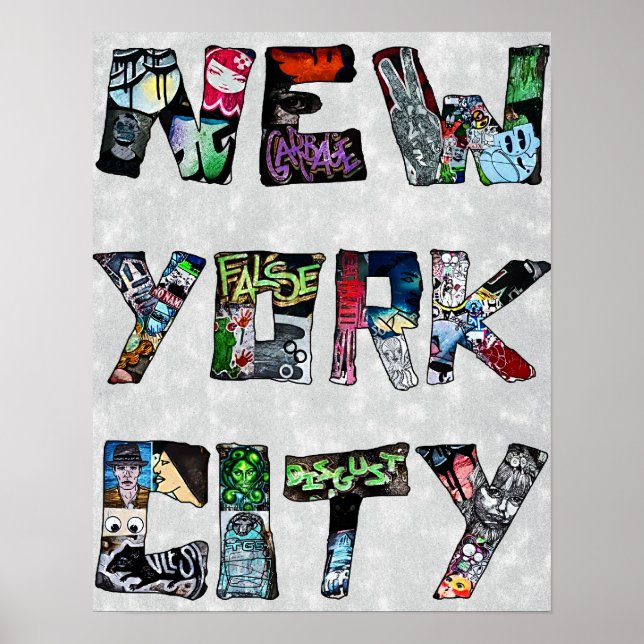 New York City Street Art Poster (Vorne)