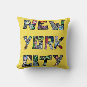 New York City Street Art Throw Cushion Kissen