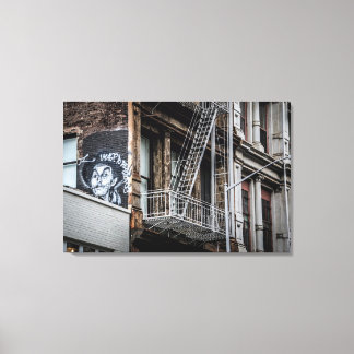 New York City Street Graffiti Foto Leinwanddruck