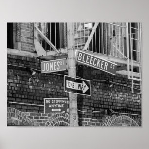 New York City Street signiert Poster