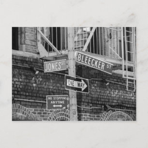 New York City Street Signs Postcard Postkarte