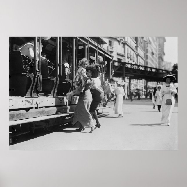 New York City Streetcar, 1913 Poster (Vorne)