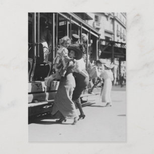 New York City Streetcar, 1913 Postkarte