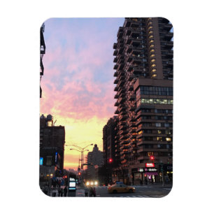 New York City Sunset Upper West Side Gebäude NYC Magnet