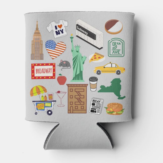 New York City Symbole Dosenkühler (Vorderseite)