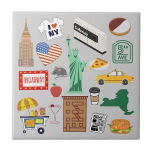 New York City Symbole Fliese
