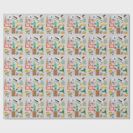 New York City Symbole Geschenkpapier