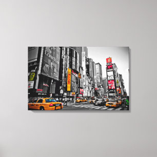 "New York City" Taxi Cabs City Hustle Wall Art Leinwanddruck