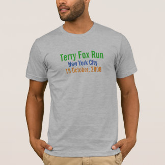 New York City, Terryfox-Lauf, am 18. Oktober 2008 T-Shirt