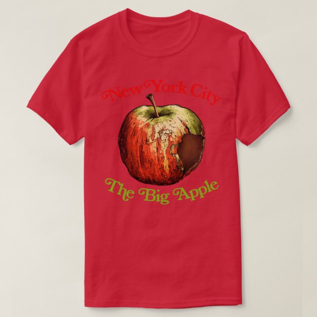 New York City The Big Apple T-Shirt (Design vorne)