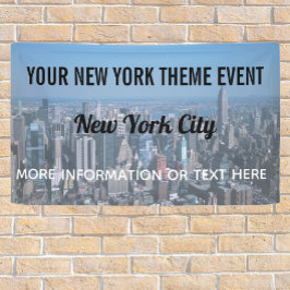 New York City Theme Party mit Vintager Skyline Banner