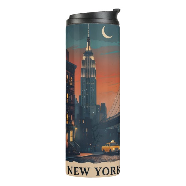 New York City Thermal Water Bottle Thermosbecher (Nach links gedreht)