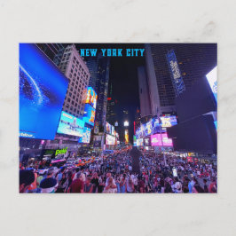New York City - Times Square at Night Postkarte