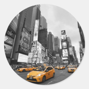 New York City - Times Square - USA Runder Aufkleber