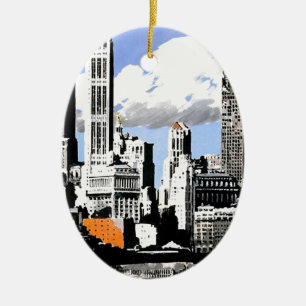New York City Travel Keramikornament