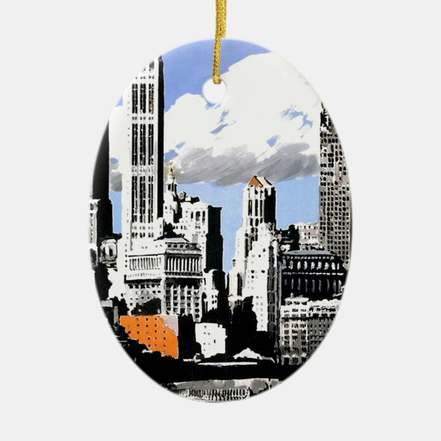New York City Travel Keramikornament (Vorne)