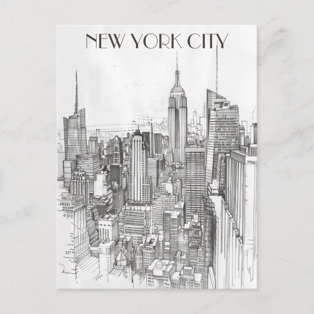 New York City Travel Postkarte (Vorderseite)