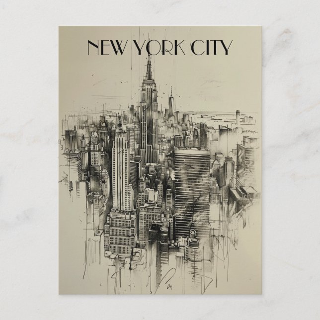New York City Travel Postkarte (Vorderseite)