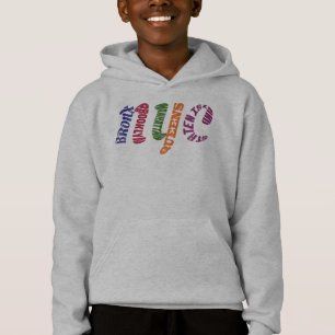 New York City Typografische NYC-Initialen Hoodie