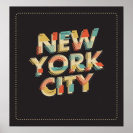 New York City Typografy Poster